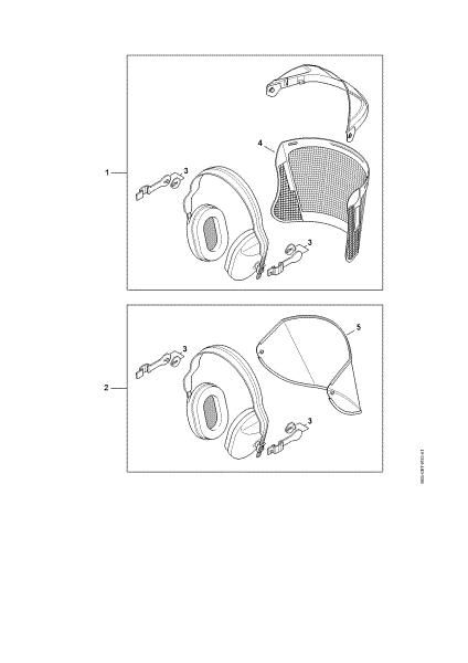 Imagen de Face shield - earmuff set ECONOMY Face shield/earmuff set ECONOMY