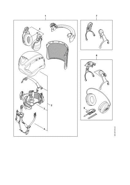 Imagen de Helmet set ADVANCE X-Climb Helmet set ADVANCE X-Climb ME