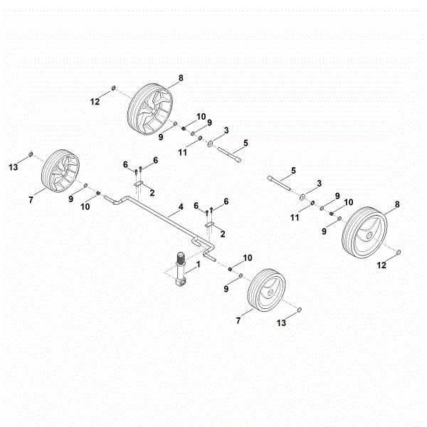 Imagen de C - Chassis, height adjustment RLA 240.0