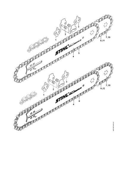 Imagen de Guide bar, chain GS 461