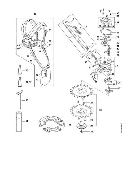Imagen de Drive tube assembly, Gear head, Deflector RGA 140