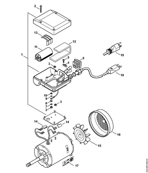 Electric motor 120V/60Hz USG USG brand Stihl