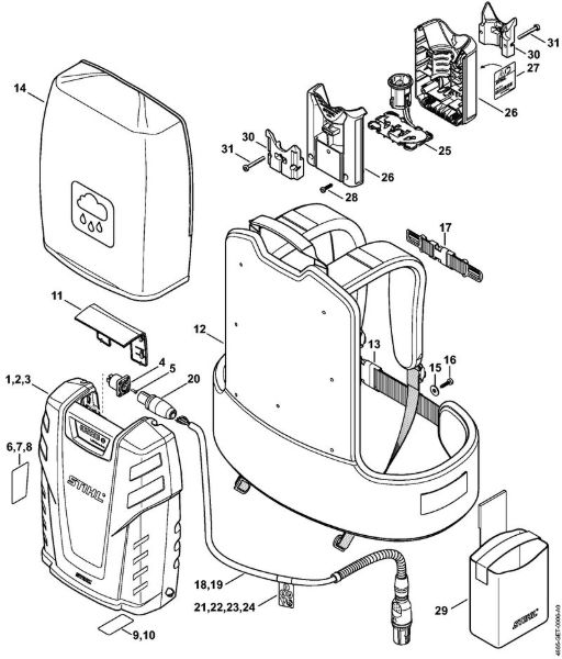 Acumuladores (AK, AP, AR, AS, PS) AR 3000 Acumulador de la marca Stihl