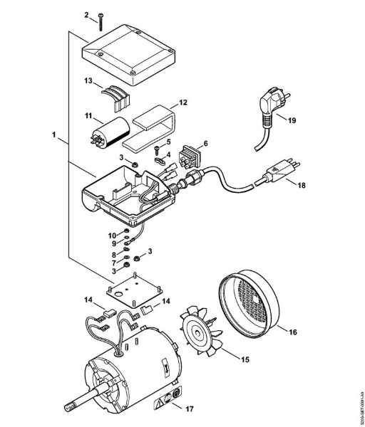 HOS HOS Motor eléctrico 230 V/50 Hz de la marca Stihl
