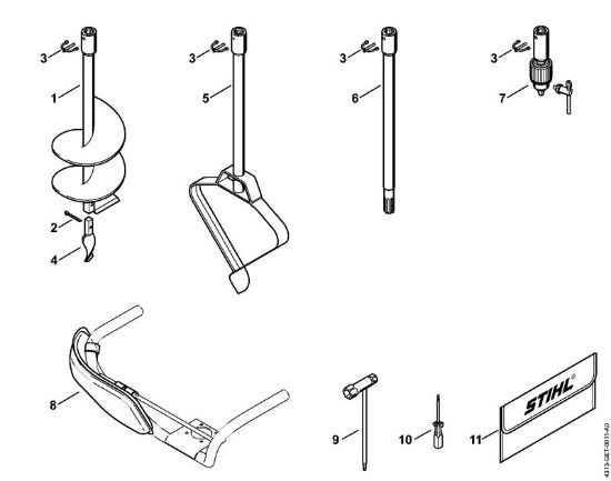 BT 120 C BT 120 C Barrenas, Herramientas, Accesorios extra de la marca Stihl
