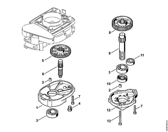BT 120 C BT 120 C Caja reductora de la marca Stihl