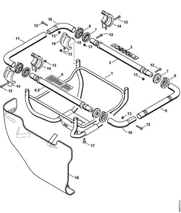 BT 121 BT 121 Manillar tubular de la marca Stihl