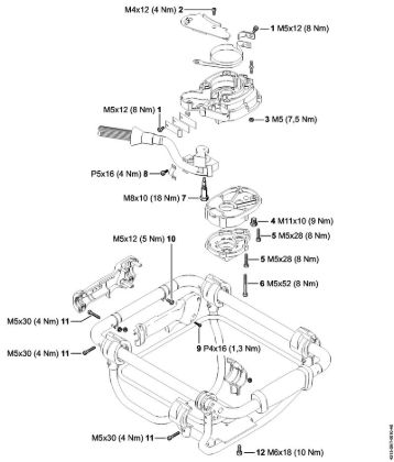 BT 131 BT 131 Pares de apriete de la marca Stihl