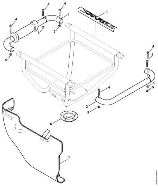 BT 230 BT 230 Manillar tubular de la marca Stihl