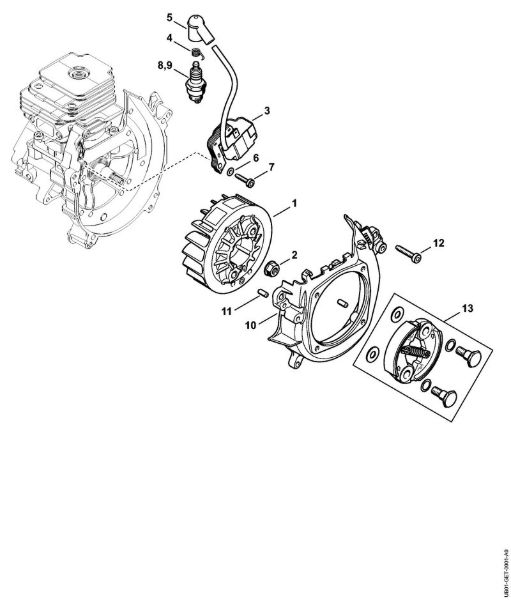 BT 230 BT 230 Sistema de encendido, Embrague de la marca Stihl