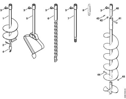 BT 309 BT 309 Barrenas de la marca Stihl