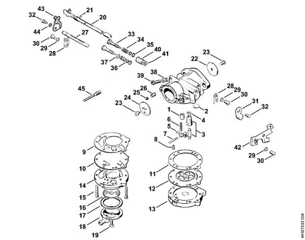 BT 360 BT 360 Carburador HL-327 de la marca Stihl