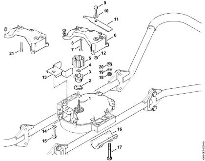 BT 360 BT 360 Palanca de bloqueo de la marca Stihl