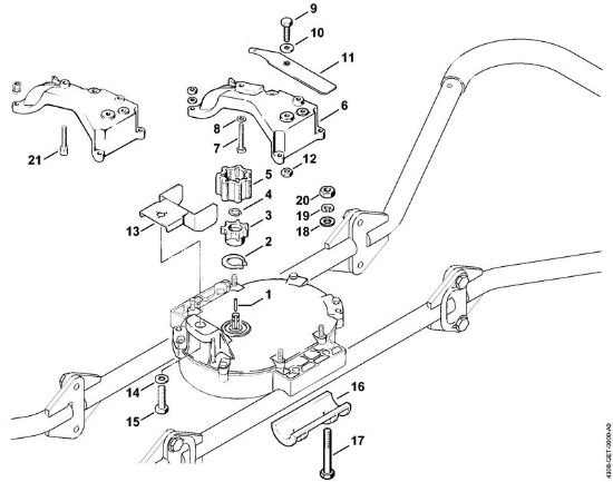 BT 360 BT 360 Palanca de bloqueo de la marca Stihl
