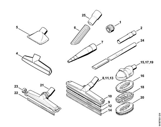 Aspiradores (SE) SE 100 Accesorí­es extra de la marca Stihl