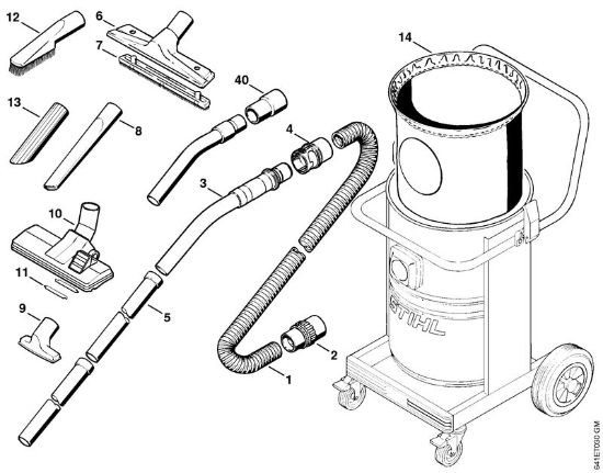 Aspiradores (SE) SE 100 Herramientas, Accesorios extra de la marca Stihl