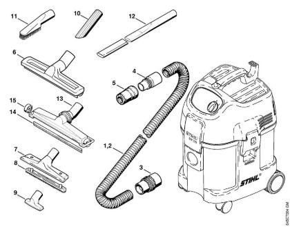 Aspiradores (SE) SE 121 E Accesorí­es extra de la marca Stihl