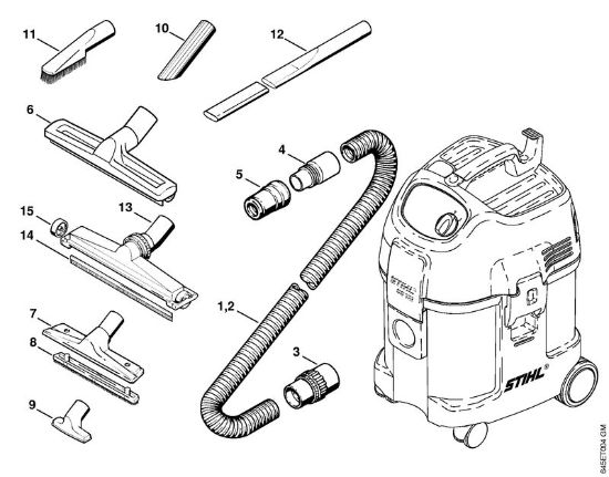 Aspiradores (SE) SE 121 E Accesorí­es extra de la marca Stihl