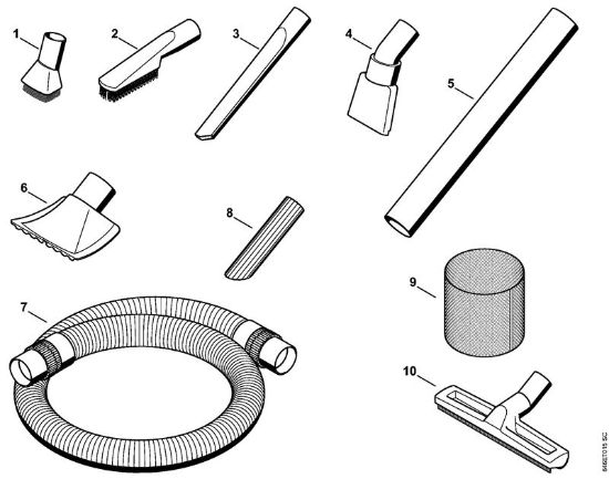 Aspiradores (SE) SE 122 E Accesorí­es extra de la marca Stihl