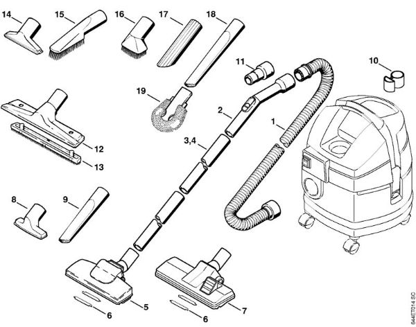 Aspiradores (SE) SE 60 Herramientas, Accesorios extra de la marca Stihl