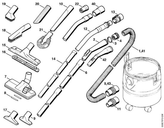 Aspiradores (SE) SE 80 Herramientas, Accesorios extra de la marca Stihl