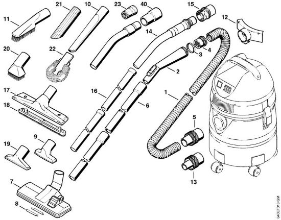 Aspiradores (SE) SE 90 Herramientas, Accesorios extra de la marca Stihl