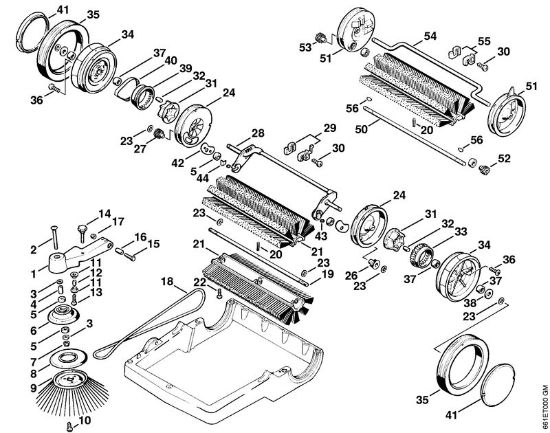Barredoras (KG) BM 500 Cepillo, Rueda de la marca Stihl