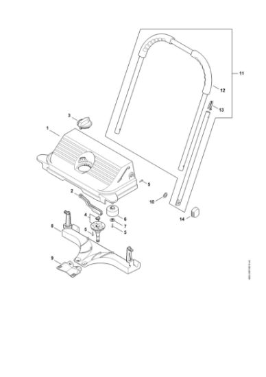 Imagen de Carcasa, Manillar tubular KG 550