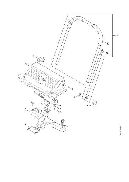 Imagen de Carcasa, Manillar tubular KG 550