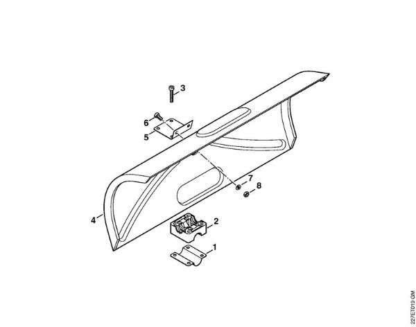 Escoba cilí­ndrica (KW) KW 85 Protector (03.2005) de la marca Stihl