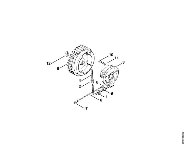 P 835, P 840 P 835 Sistema de encendido de la marca Stihl