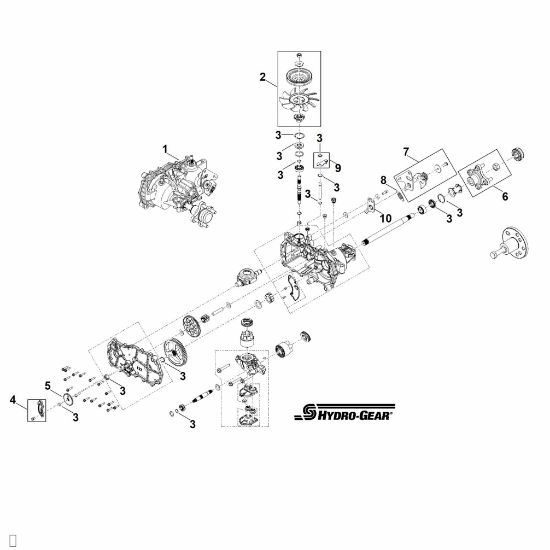 Imagen de A - Engranaje de ejes izquierdo ZD-AUBB-2A7B-3XPX