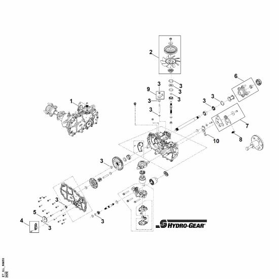 Imagen de A - Engranaje de ejes derecho ZD-DUBB-2A7C-2XPX