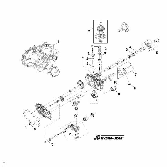 Imagen de A - Engranaje de ejes derecho ZH-MPBB-SF7C-3XLX