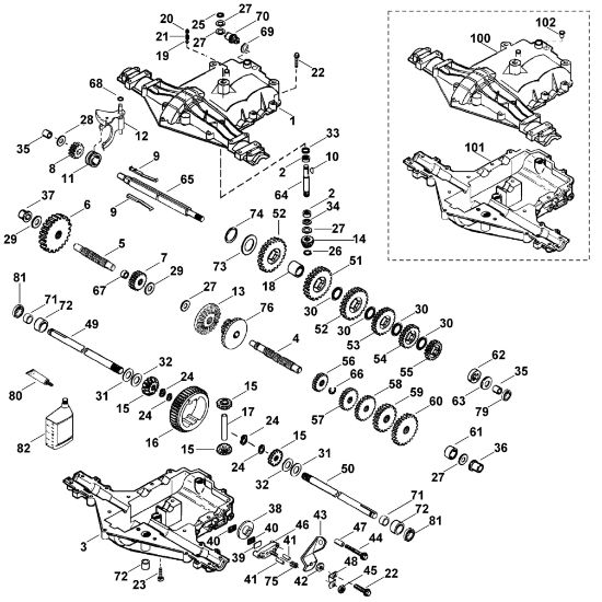 Imagen de B - Caja reductora MST 205 - 576