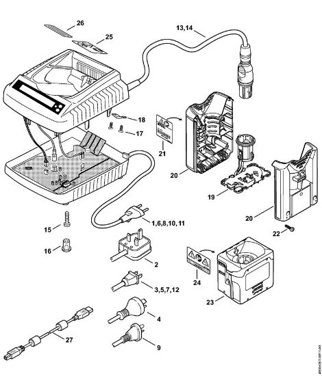 ADG 2 ADG 2 Comprobador de la marca Stihl