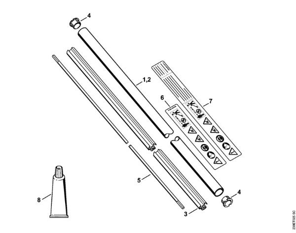 FC 100, FC 110 FC 110 Vástago FC 110 de la marca Stihl