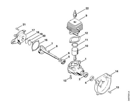 FC 44 FC 44 Cárter del cigüeóal, Cilindro de la marca Stihl
