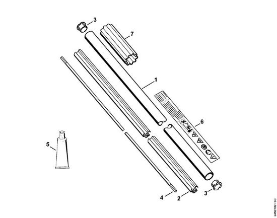 FC 85 FC 85 Vástago de la marca Stihl