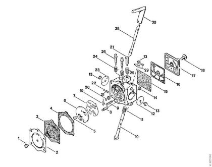 Desbrozadoras (FS) FS 150 Piezas del carburador de la marca Stihl