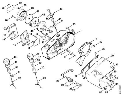 Desbrozadoras (FS) FS 202 Mecanismo de arranque de la marca Stihl