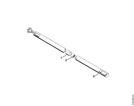Desbrozadoras (FS) FS 202 Vástago, Tubo de soporte, Manillar tubular   X 12 817 754 (24.85) de la marca Stihl