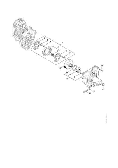 Imagen de Embrague, Carcasa del ventilador FS 311