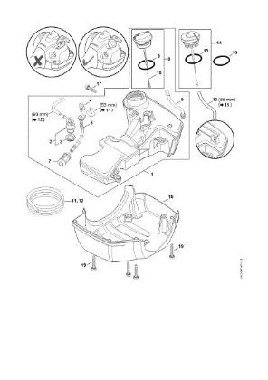 Imagen de Depásito de combustible FS 410 C-E L