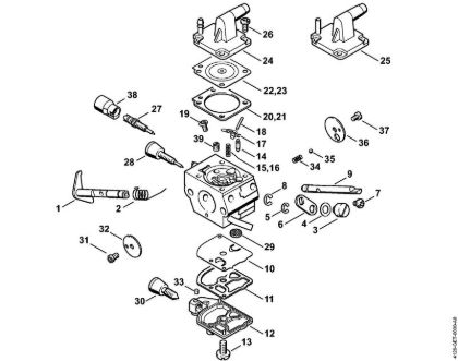 Desbrozadoras (FS) FS 450-L Carburador C1Q-S154, C1Q-S94 de la marca Stihl