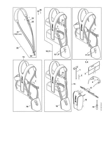 Imagen de Herramientas, Cinturán de porte doble FS 460