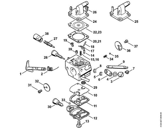 Desbrozadoras (FS) FS 480-L Carburador C1Q-S154, C1Q-S94 de la marca Stihl