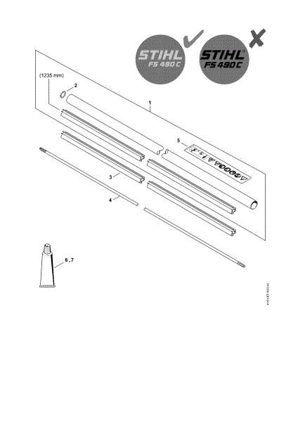 Imagen de Vástago FS 490 C-EM K, FS 490 C-EM KW FS 490 C-EM K