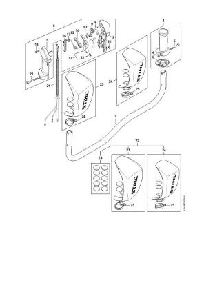 Imagen de Manillar tubular, Empuáadura de mando FS 491 C-EM L