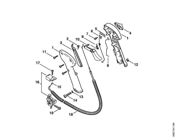 Desbrozadoras (FS) FS 550-L Empuóadura de mando   1 57 307 792 (29.2002) de la marca Stihl